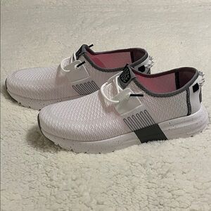 Hey Dude White and Gray Women's Sneakers- BRAND NEW!